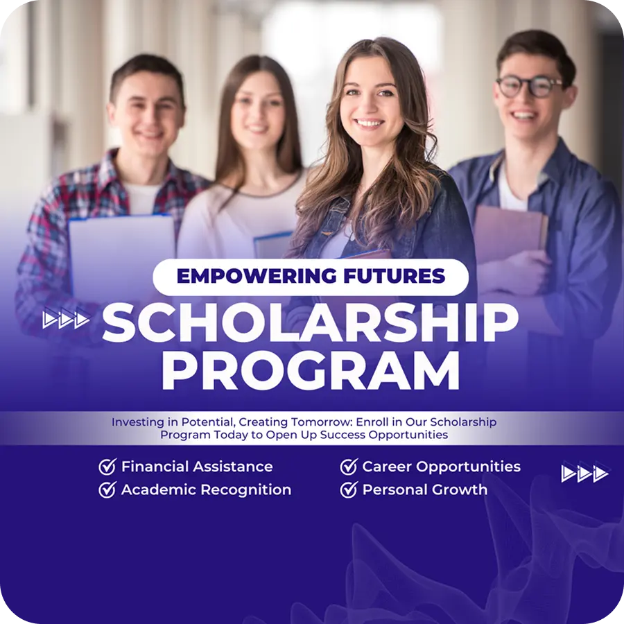 students with scholarship program